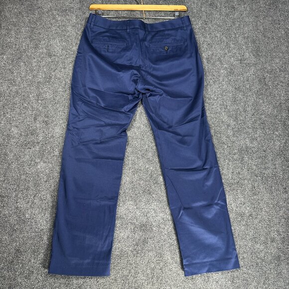 Bonobos Pants Mens 31 Monday Chino Slim Fit Navy Blue Flat Front Pockets - Picture 8 of 9